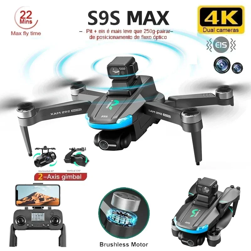 NEW S9S MAX MINI Drone 4K 2-Ax - Drone Mapping ulasan dan harga