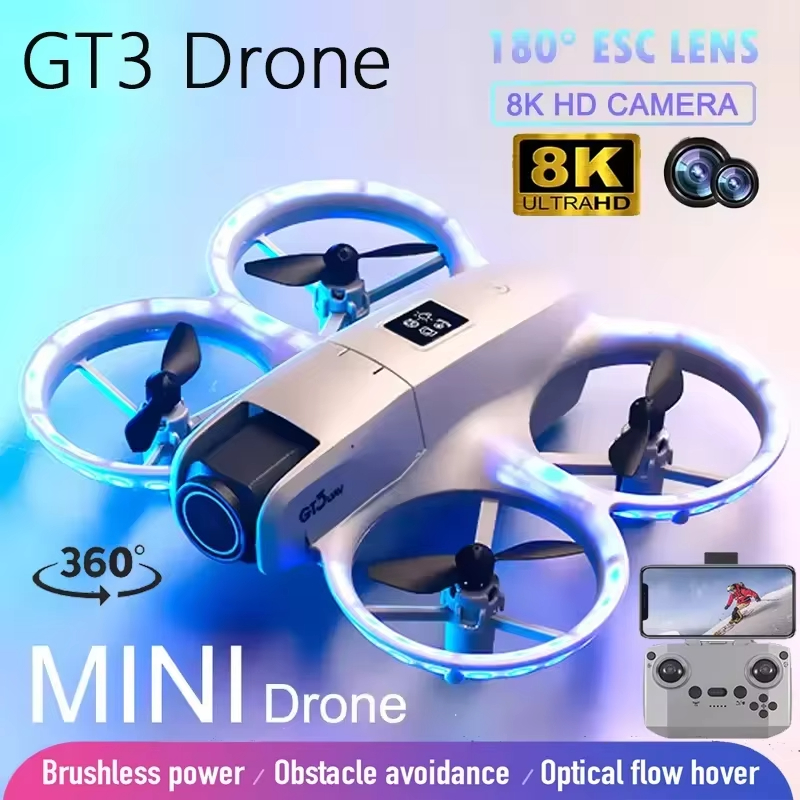 NEW GT3 Mini Drone 8K HD Dual  - Drone Thermal Imaging ulasan dan harga