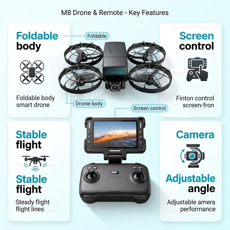 New Drones M8 GPS 8K Professio - Drone Multispectral ulasan dan harga